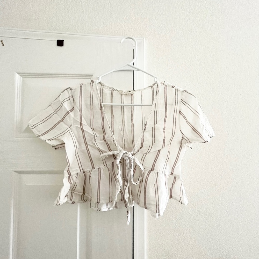 pacsun striped tie top